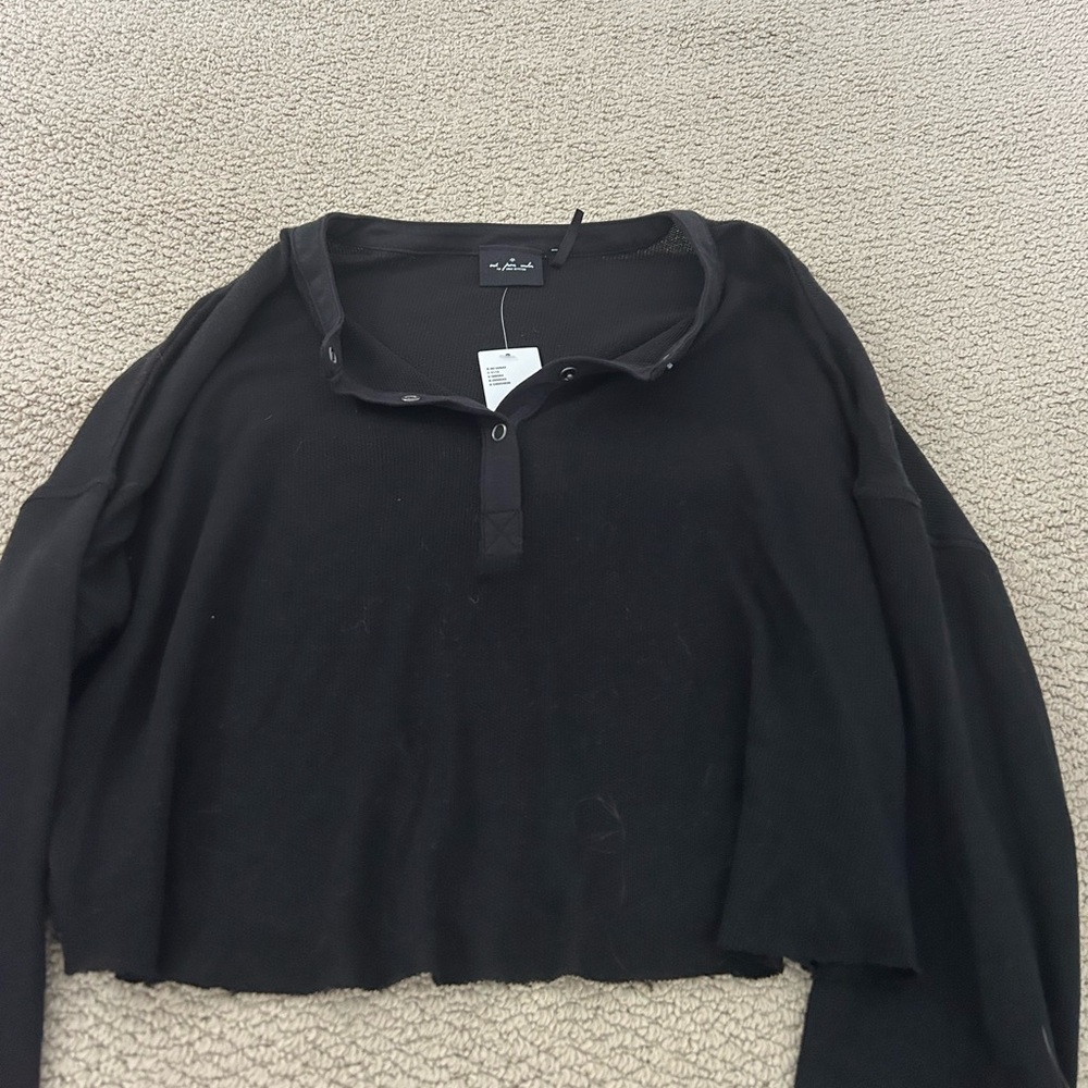 Urban outfitters out from under cropped henley